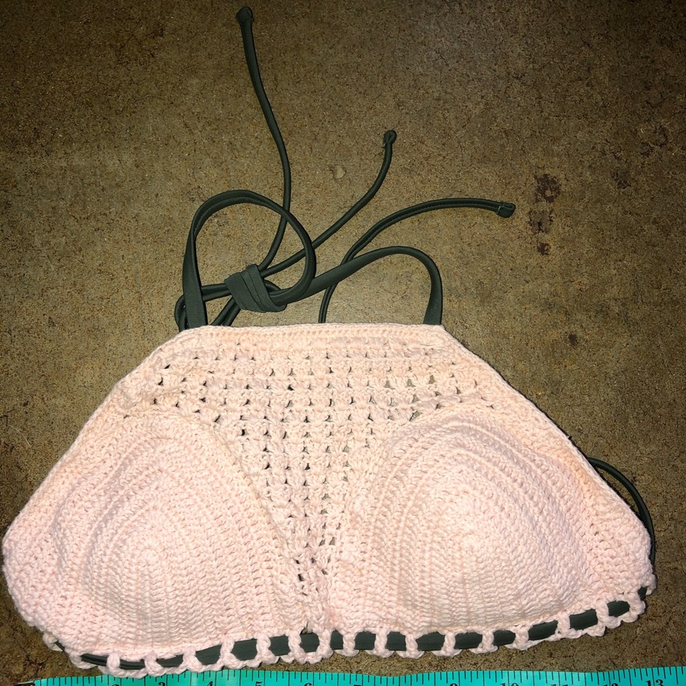 NWOT Xhilaration Bikini Crochet Top Bottoms XS/M - Picture 2 of 8